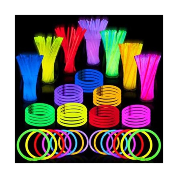 Lote de 400 tubos luminosos Joyin Toy de 8 pulgadas con_1