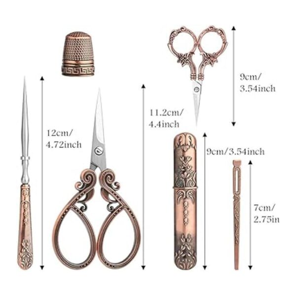 Los kits de tijeras de bordado incluyen 2 pares de tijeras_2