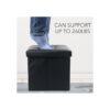 LotFancy Cubo otomano de almacenamiento taburete otomano_5