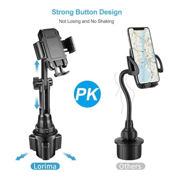 Lorima Soporte para teléfono de taza para automóvil fácil_3