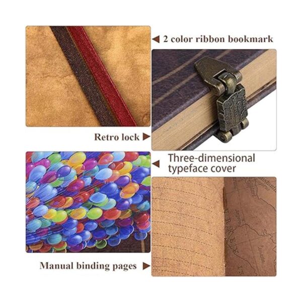 Longpro Cuaderno de libros de aventura con globo para