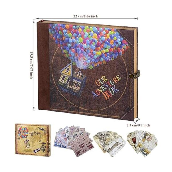 Longpro Cuaderno de libros de aventura con globo para