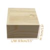 Long TAO 4 cajas de madera cuadradas de 3.1 x 3.1 x 1.6_2
