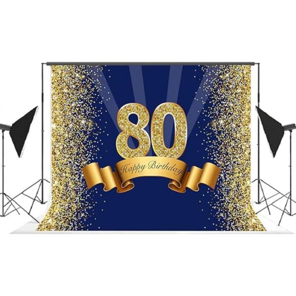 Lofaris Fondo para fotografía de 80 cumpleaños color_4