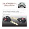 Llavero de repuesto remoto compatible con Toyota Camry_3