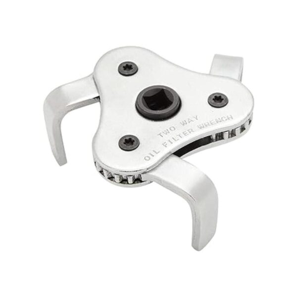 Llave de filtro de aceite ajustable de 3 mandíbulas con