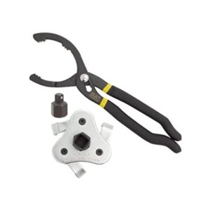 Llave de filtro de aceite ajustable de 3 mandíbulas con