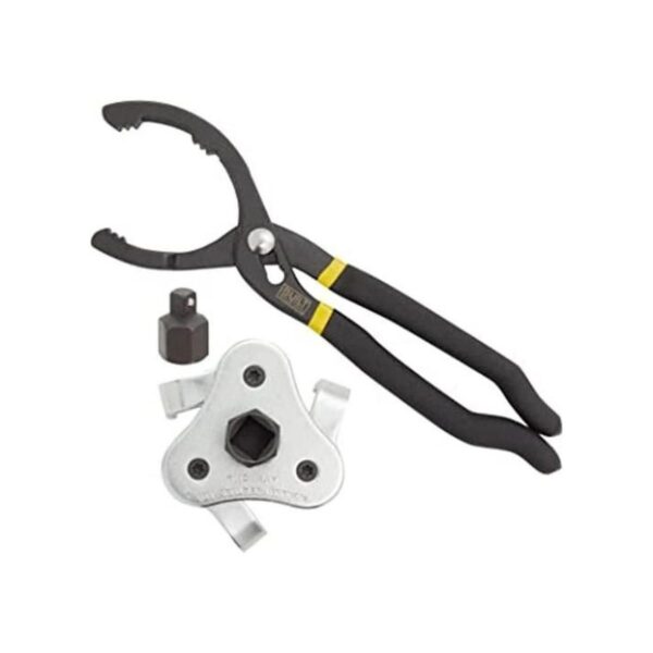 Llave de filtro de aceite ajustable de 3 mandíbulas con
