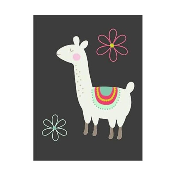 Llama Wall Decor Art Posters Juego de 4 11.3 x 14.0 in_6
