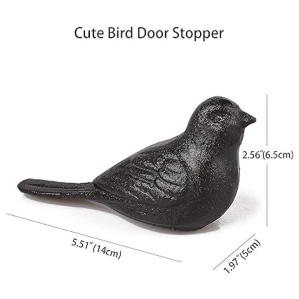 Livfodrm Tapón de puerta para suelo decorativo de pájaro_3