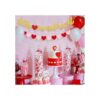 Little Sweetheart Banner Rojo Rosa Corazón Guirnaldas Oro_6