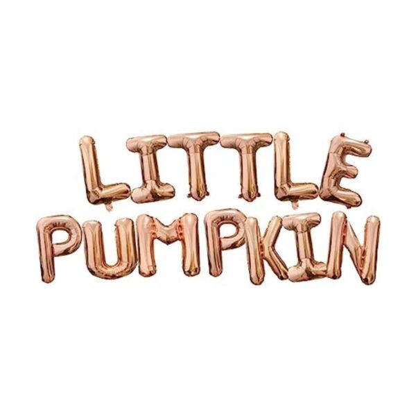 Little Pumpkin Globos de letras de 16 pulgadas pancarta_1