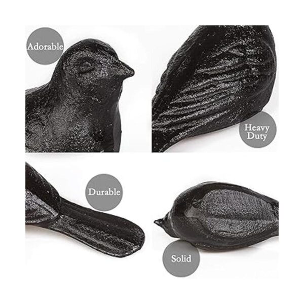 Livfodrm Tapón de puerta para suelo decorativo de pájaro_4