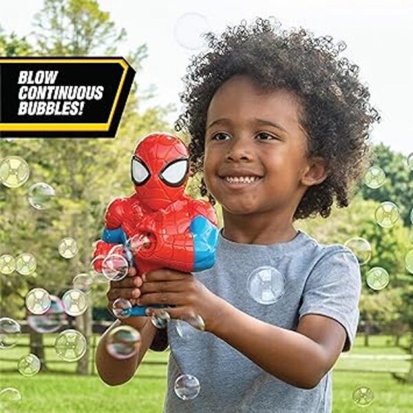 Little Kids Máquina sopladora de burbujas de acción Marvel_2