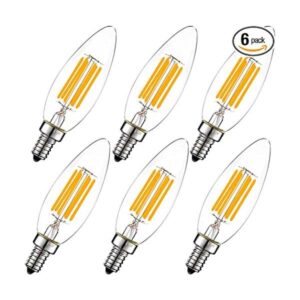 LiteHistory Bombilla LED B10 regulable de 6 W igual a 60_1