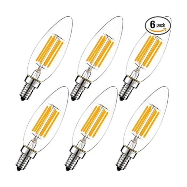 LiteHistory Bombilla LED B10 regulable de 6 W igual a 60_1