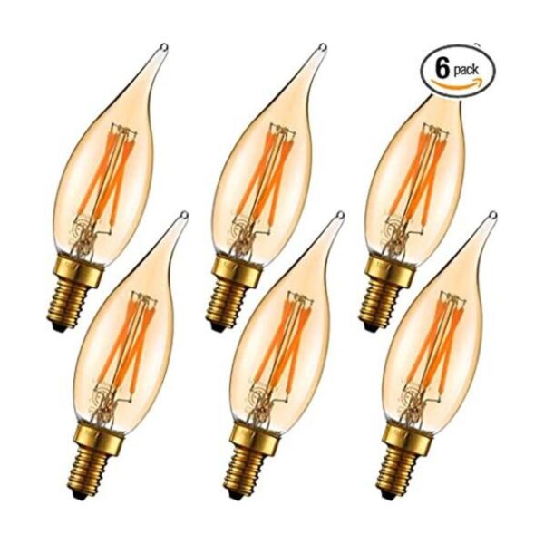 LiteHistory Bombilla LED CA10 de 4 W 2200 K ámbar_1