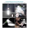 Linterna recargable por USB linterna LED magnética