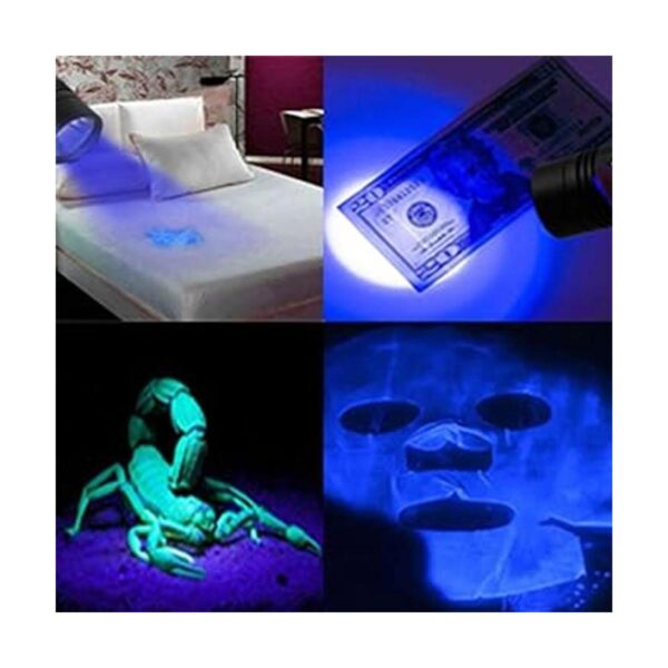 Linternas de luz negra linternas UV 3 en 1 recargables