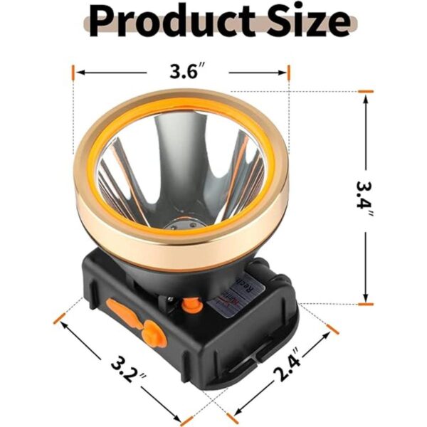 Linterna frontal LED inteligente con 2 modos de luz Coon_4