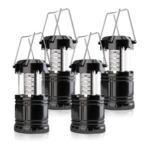 Linterna de campamento paquete de 4 luces LED ajustables_1