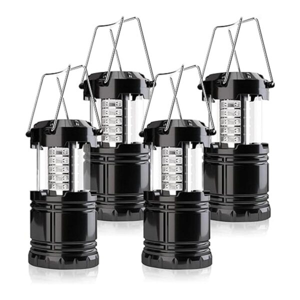 Linterna de campamento paquete de 4 luces LED ajustables_1