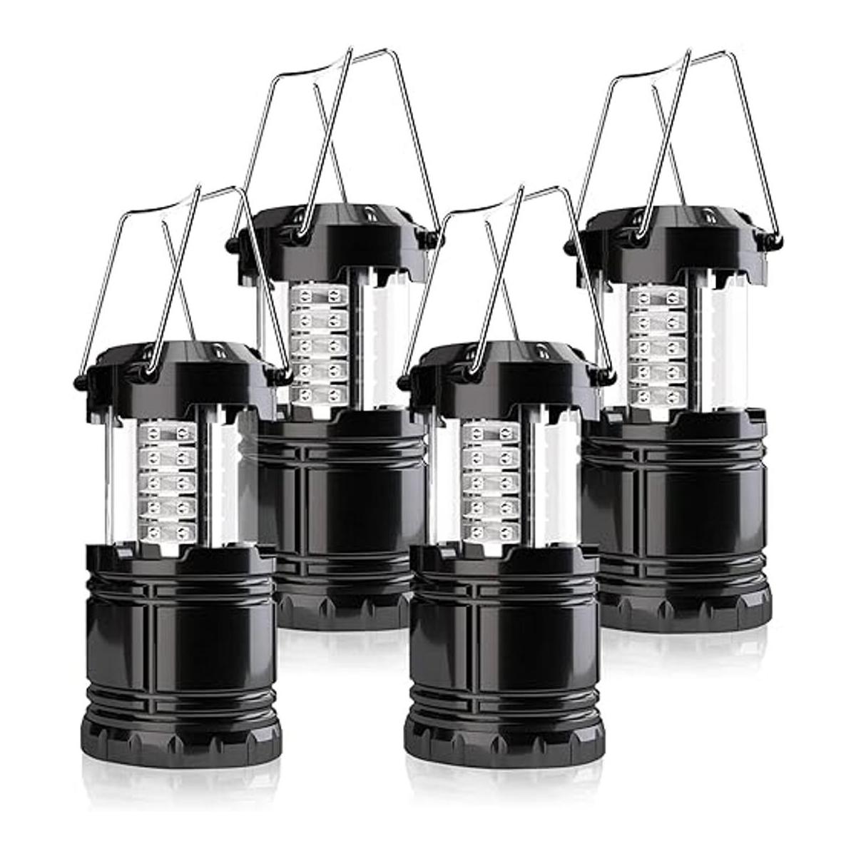 Linterna de campamento paquete de 4 luces LED ajustables