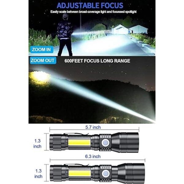 Linterna UV de luz negra recargable 3 en 1 súper_5