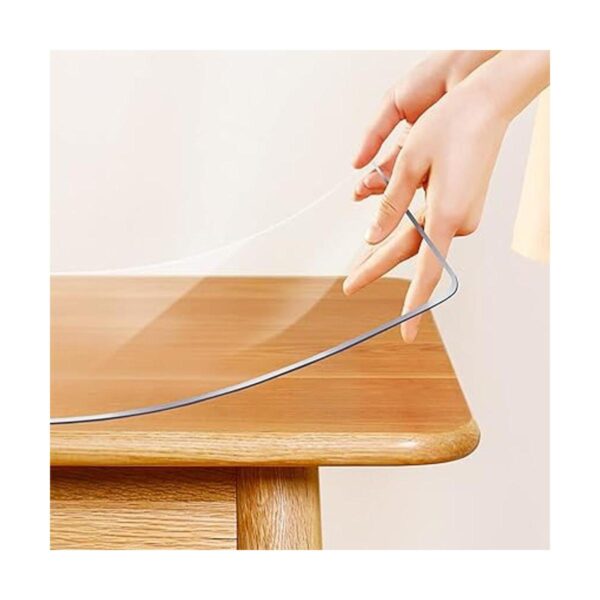 LinkGro Protector de mesa de comedor transparente de 24 x