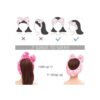 Lindas diademas de maquillaje para lavado de cara ducha_3