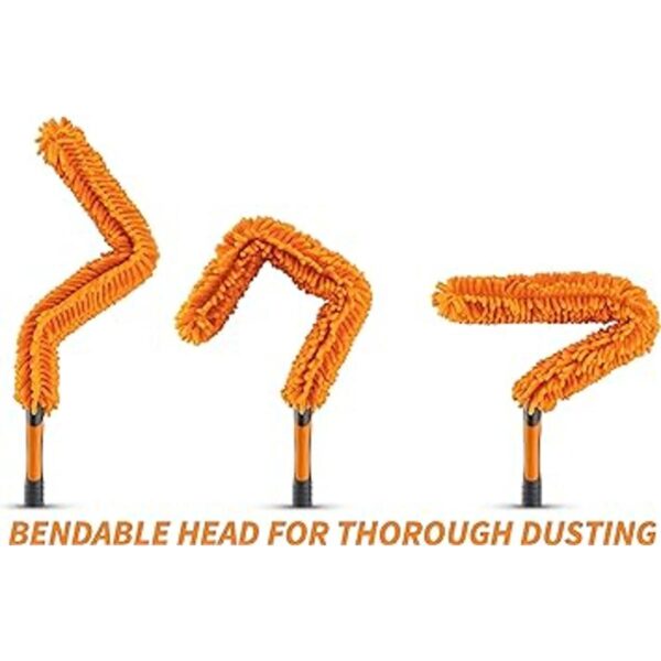 Limpiador de ventilador de techo flexible Plumero de