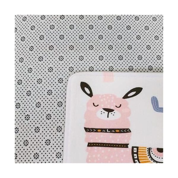 Linda alfombra de baño de alpaca de llama divertida para_3