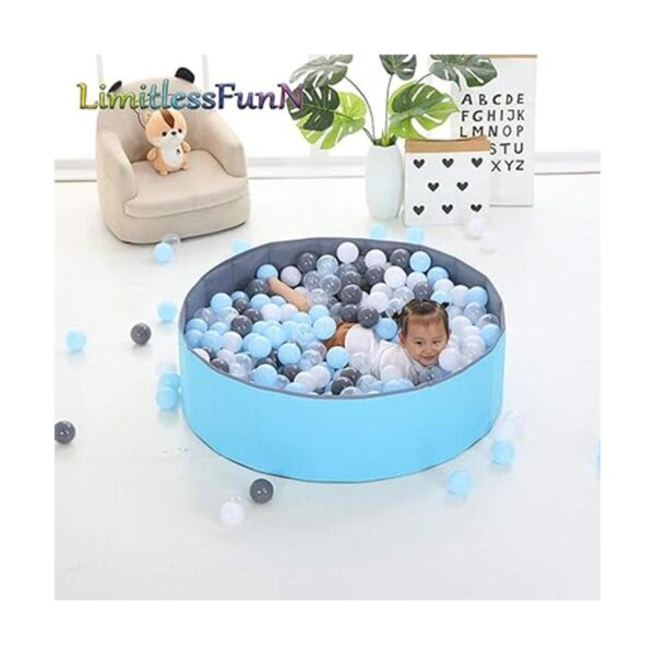 LimitlessFunN Kids Alberca de pelotas plegable de doble_2