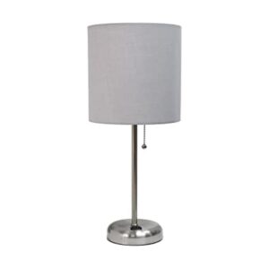 Limelights LT2024GRY Lámpara de mesa con salida de carga_1