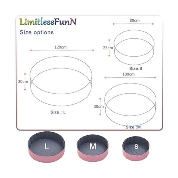 LimitlessFunN Kids Alberca de pelotas plegable de doble_6