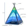 LimitlessFunN Teepee Tienda de campaña de juego para_5