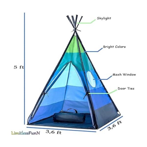 LimitlessFunN Teepee Tienda de campaña de juego para_5