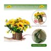 Lilithye Flores artificiales flores de girasol de seda_4