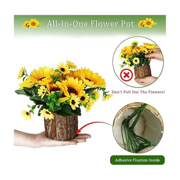 Lilithye Flores artificiales flores de girasol de seda_4