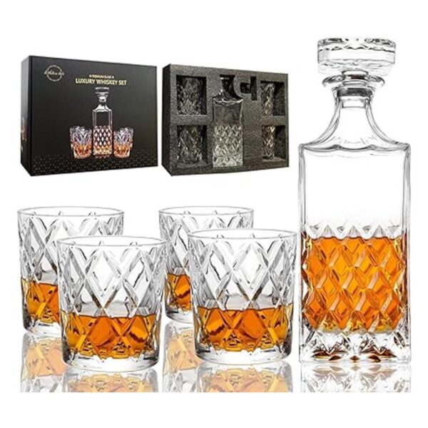 Lighten Life Juego de decantador de whisky juego de