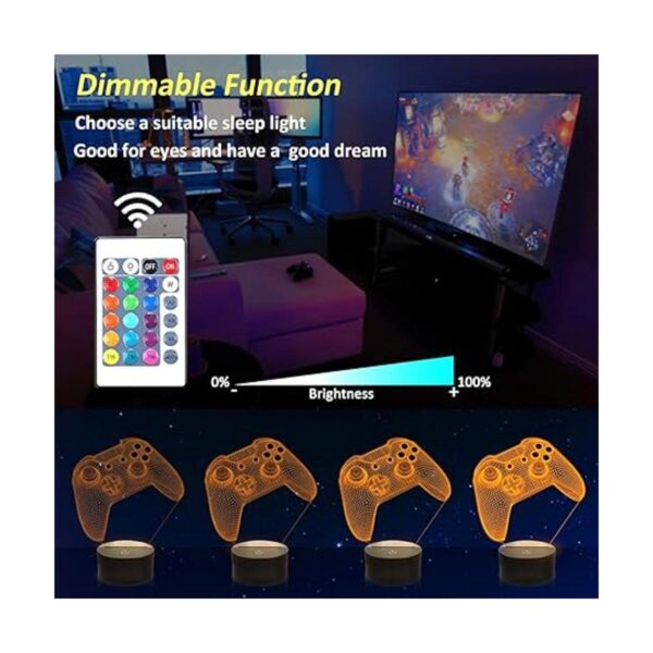 Lightzz Luz nocturna de gamepad 3D lámpara de ilusión de_4