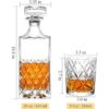 Lighten Life Juego de decantador de whisky juego de