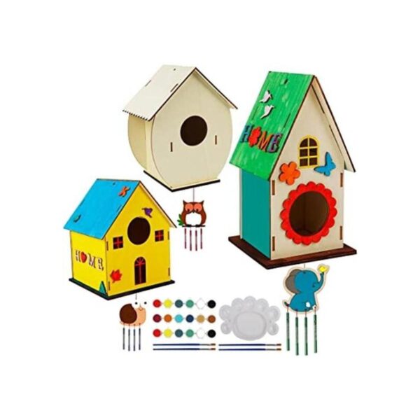 Lifynste Kit de 3 casas de pájaros para exteriores kit de_1
