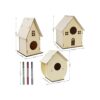 Lifynste Kit de 3 casas de pájaros para exteriores kit de_2