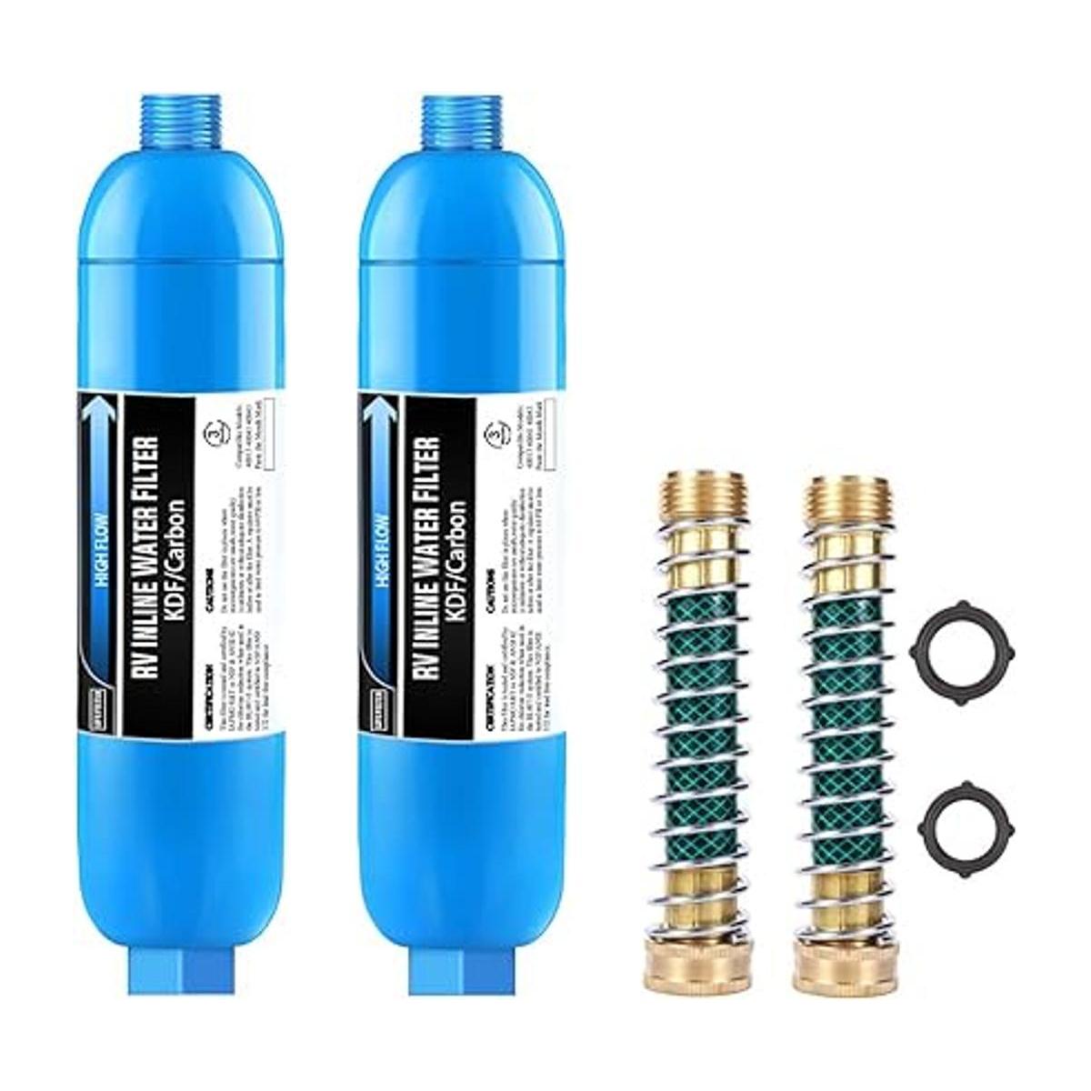 Lifefilter Filtro de agua en línea RV con protector de