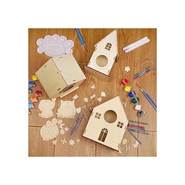 Lifynste Kit de 3 casas de pájaros para exteriores kit de_3