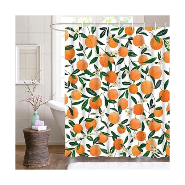 Lifeel Cortinas de ducha naranjas cortinas de ducha