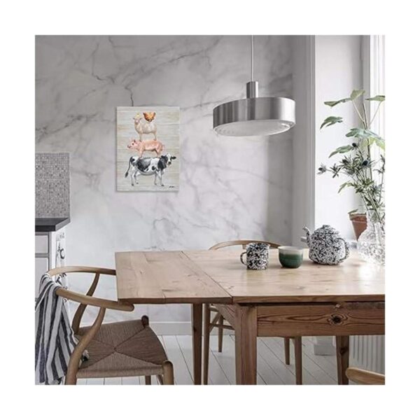 Lienzo para decoración de pared de granja animales de_3