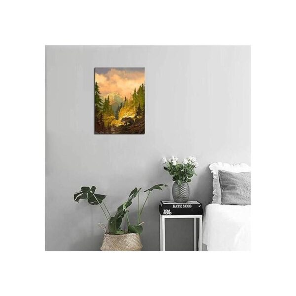 Lienzo decorativo para pared oso pardo para dormitorio_4