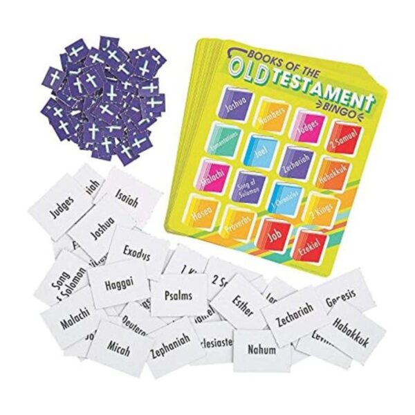 Libros de la Biblia Bingo Juego Juguetes 23 Piezas_1